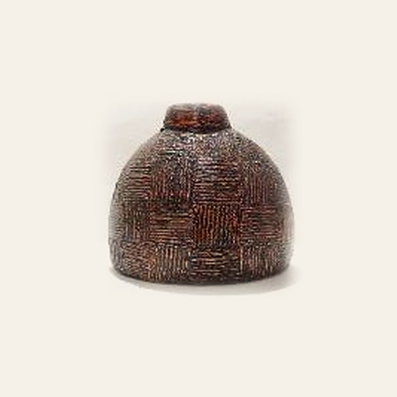 Bali terracotta dokulu dekoratif vazo